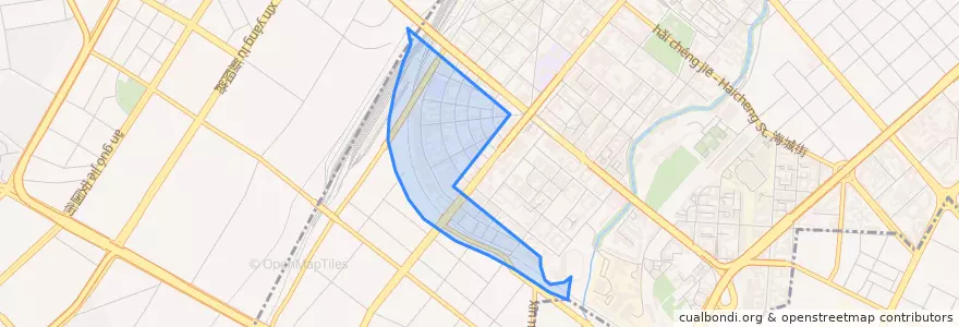 Mapa de ubicacion de 曲线街道办事处.