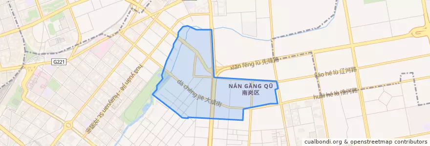 Mapa de ubicacion de 大成街道办事处.