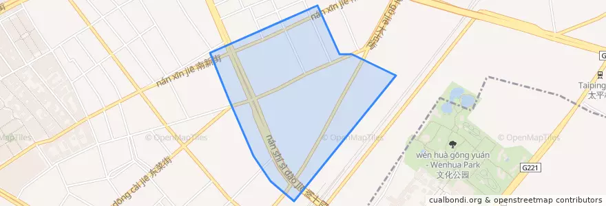 Mapa de ubicacion de 南市街道.