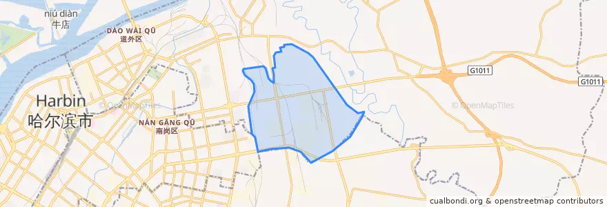 Mapa de ubicacion de 化工街道办事处.