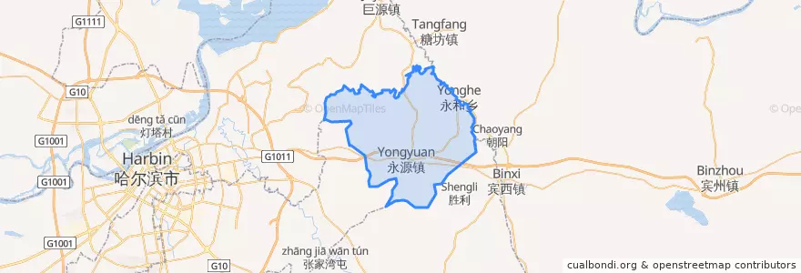 Mapa de ubicacion de 永源镇.