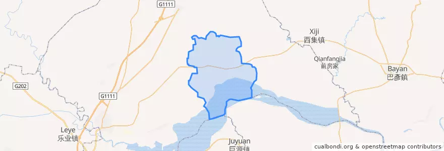Mapa de ubicacion de 方台镇.