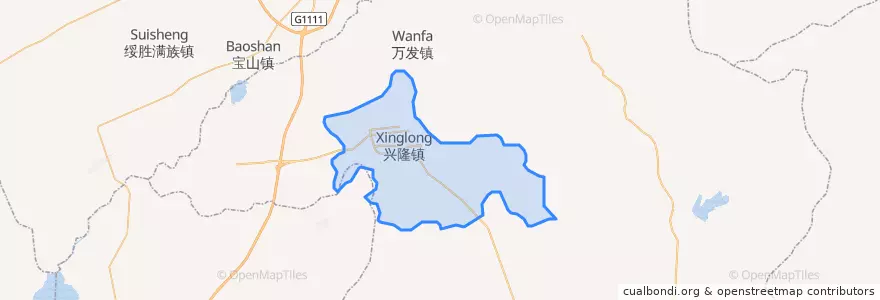 Mapa de ubicacion de 兴隆镇.