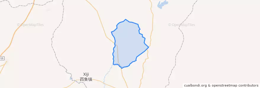 Mapa de ubicacion de 华山乡.