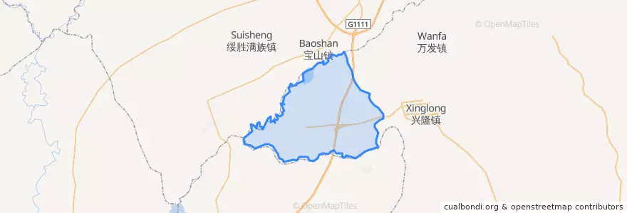 Mapa de ubicacion de 红光乡.