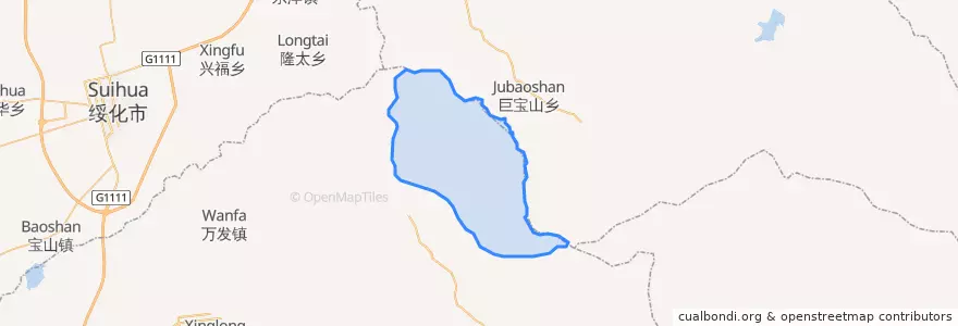 Mapa de ubicacion de 山后乡.
