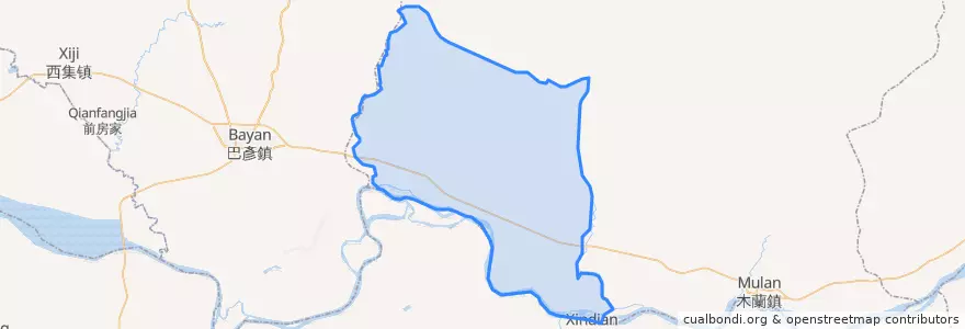 Mapa de ubicacion de 柳河镇.