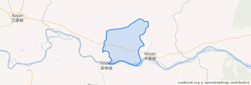Mapa de ubicacion de 吉兴乡.