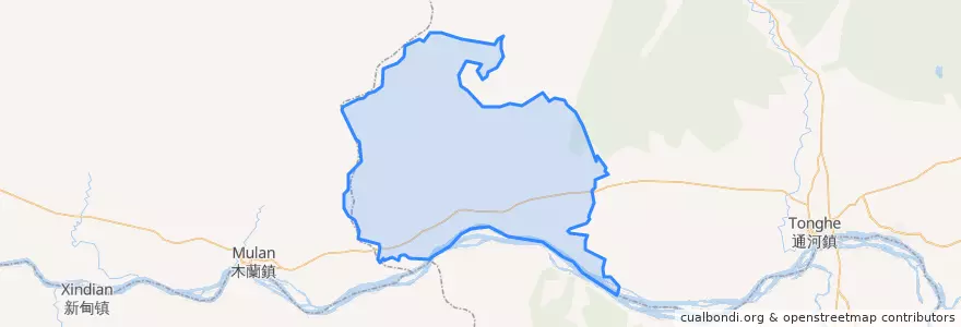 Mapa de ubicacion de 浓河镇.