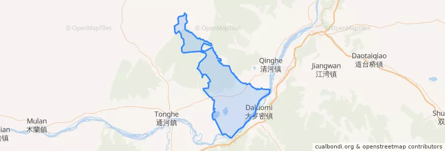 Mapa de ubicacion de 祥顺镇.
