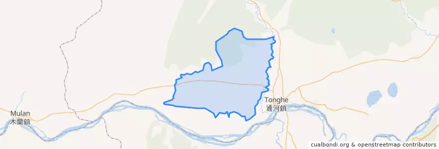 Mapa de ubicacion de 富林乡.