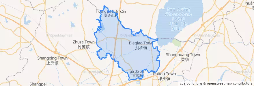 Mapa de ubicacion de 别桥镇.