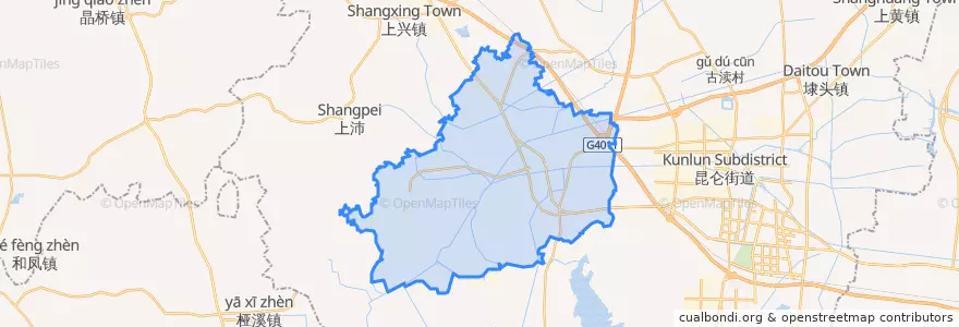 Mapa de ubicacion de 南渡镇.