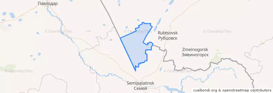 Mapa de ubicacion de Угловский район.