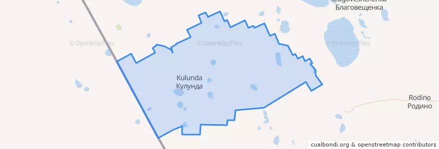 Mapa de ubicacion de Кулундинский район.