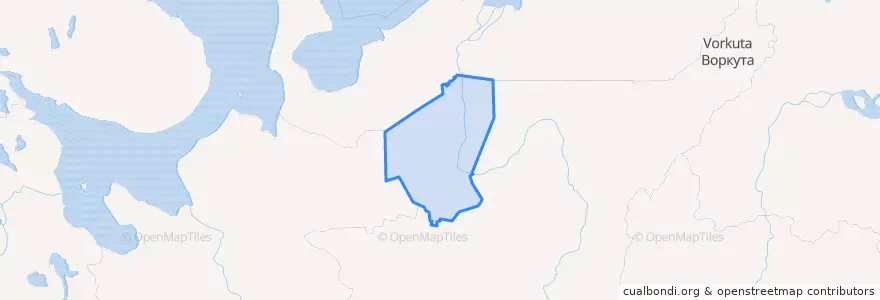Mapa de ubicacion de Усть-Цилемский район.