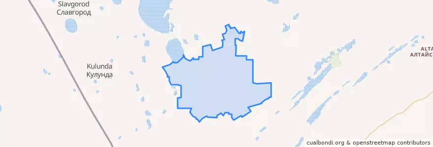 Mapa de ubicacion de Родинский район.