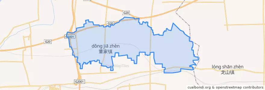 Mapa de ubicacion de 董家街道.