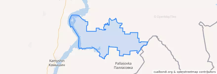Mapa de ubicacion de Старополтавский район.