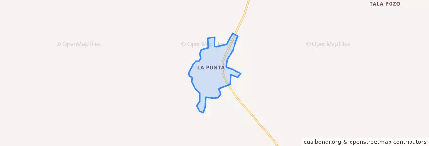 Mapa de ubicacion de Villa La Punta.