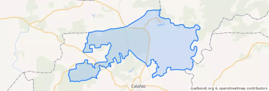 Mapa de ubicacion de La Zarza-Perrunal.