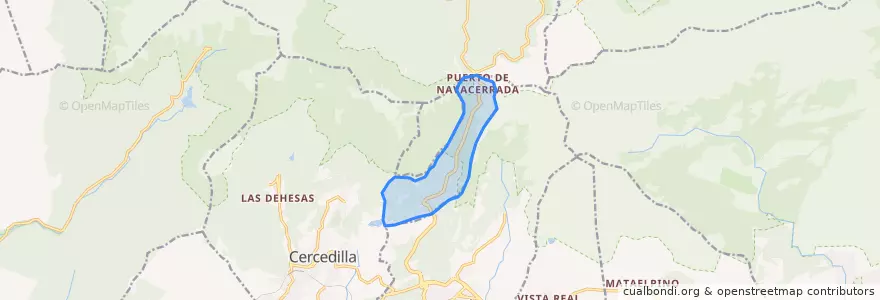 Mapa de ubicacion de Los Baldíos.