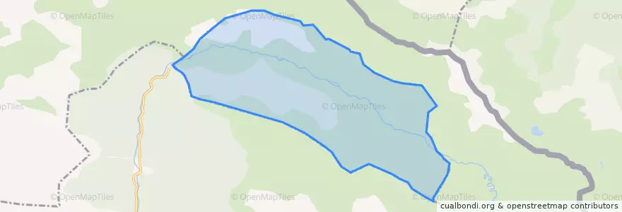Mapa de ubicacion de Comunero de Ansó y Hecho.
