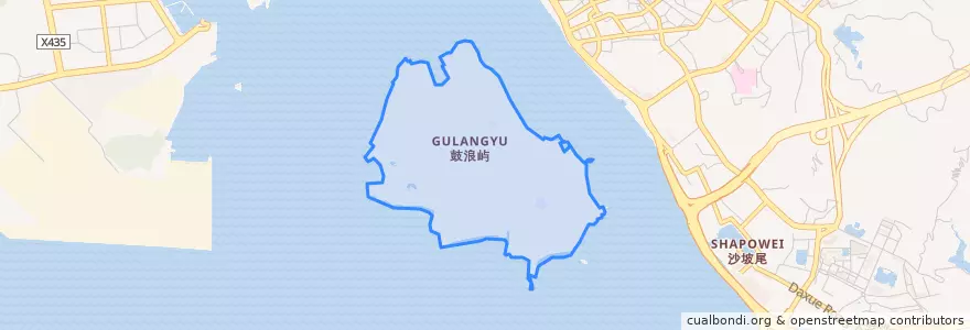 Mapa de ubicacion de 鼓浪屿.