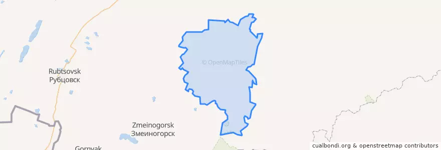 Mapa de ubicacion de Краснощёковский район.