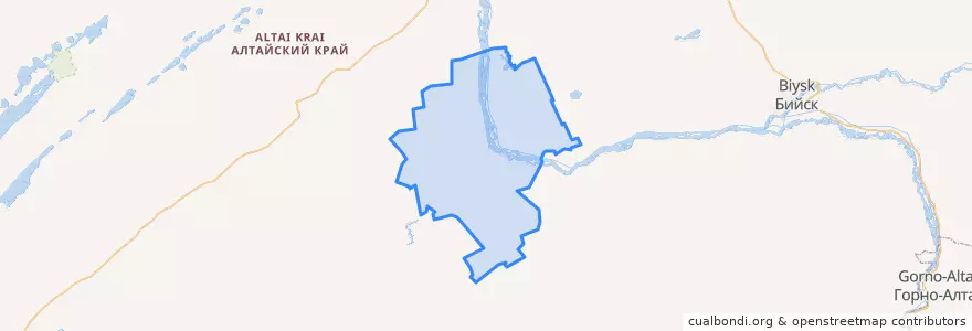 Mapa de ubicacion de Усть-Пристанский район.
