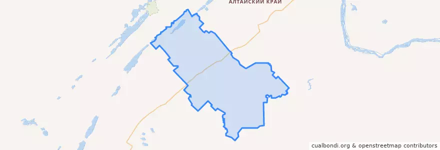 Mapa de ubicacion de Шипуновский район.