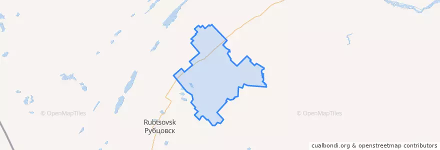 Mapa de ubicacion de Поспелихинский район.