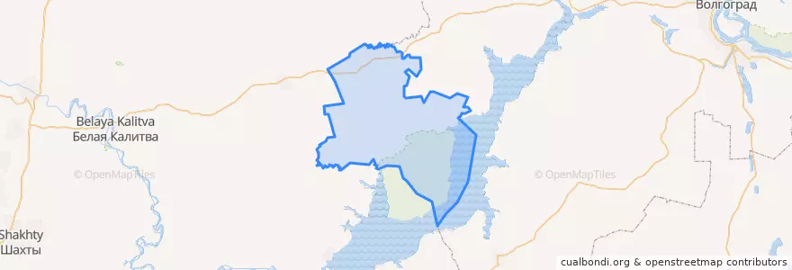 Mapa de ubicacion de Чернышковский район.