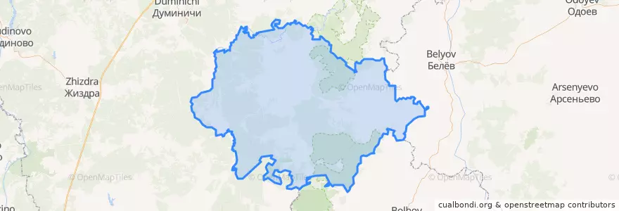 Mapa de ubicacion de Ульяновский район.