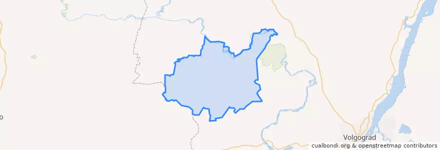 Mapa de ubicacion de Клетский район.