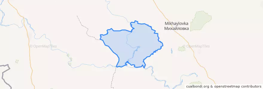 Mapa de ubicacion de Kumylzhensky District.