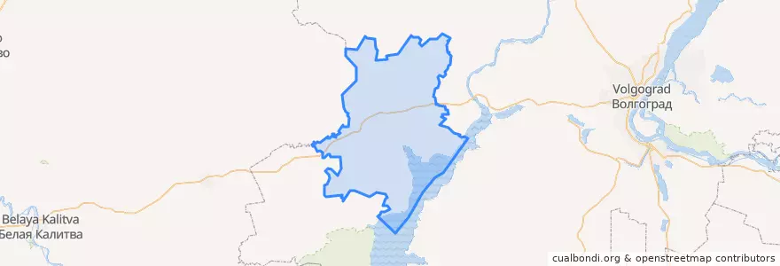 Mapa de ubicacion de Суровикинский район.