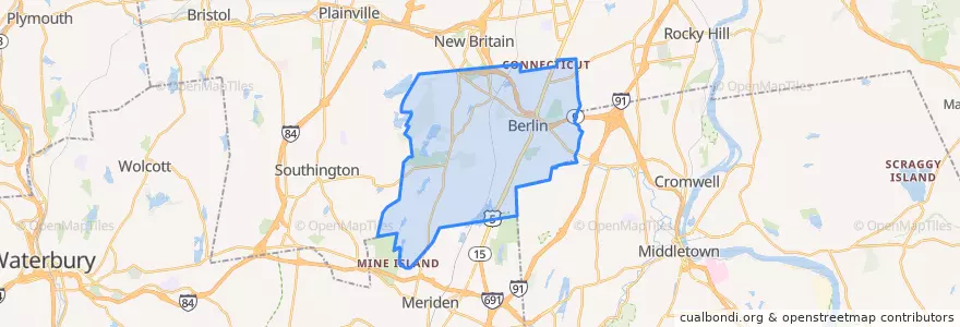 Mapa de ubicacion de Berlin.