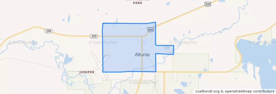 Mapa de ubicacion de Альтурас.