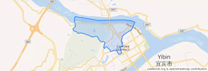 Mapa de ubicacion de 北城街道.