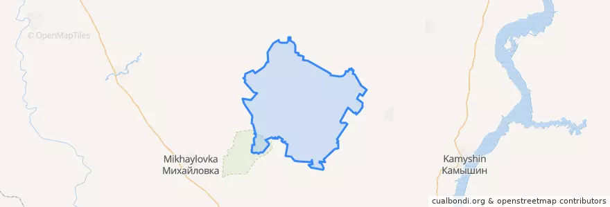 Mapa de ubicacion de Даниловский район.