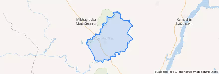 Mapa de ubicacion de Фроловский район.