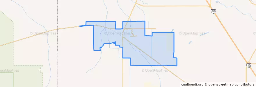 Mapa de ubicacion de Maricopa.