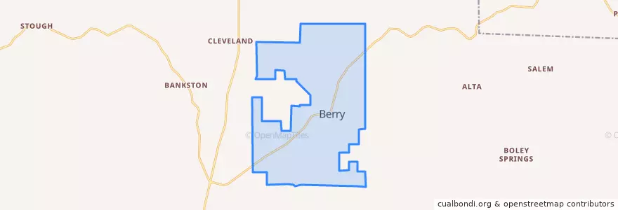 Mapa de ubicacion de Berry.