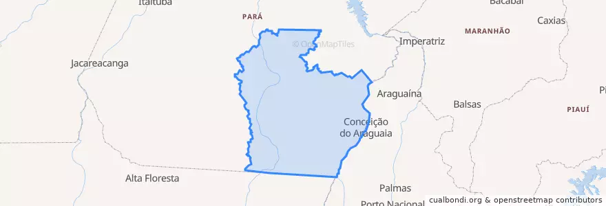 Mapa de ubicacion de Região Geográfica Intermediária de Redenção.
