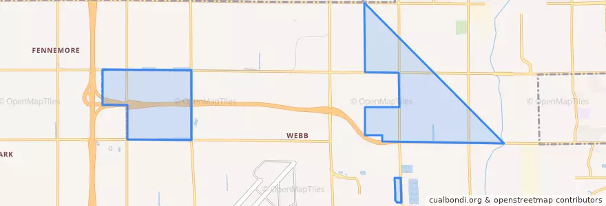Mapa de ubicacion de Glendale.