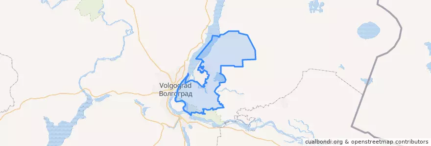 Mapa de ubicacion de Среднеахтубинский район.