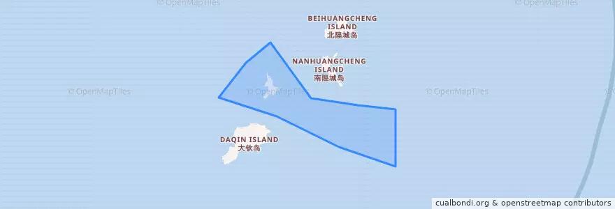 Mapa de ubicacion de 小钦岛乡.