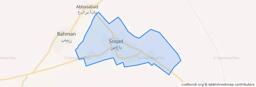 Mapa de ubicacion de صغاد.