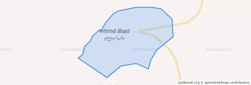 Mapa de ubicacion de محمدآباد.